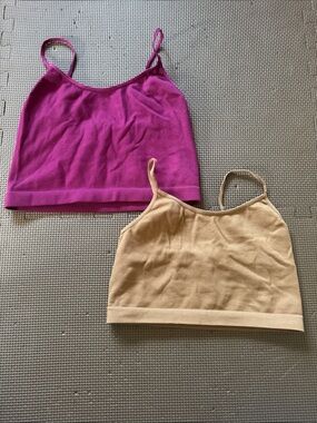 wild fable Ribbed Cami Crop Top - Magenta